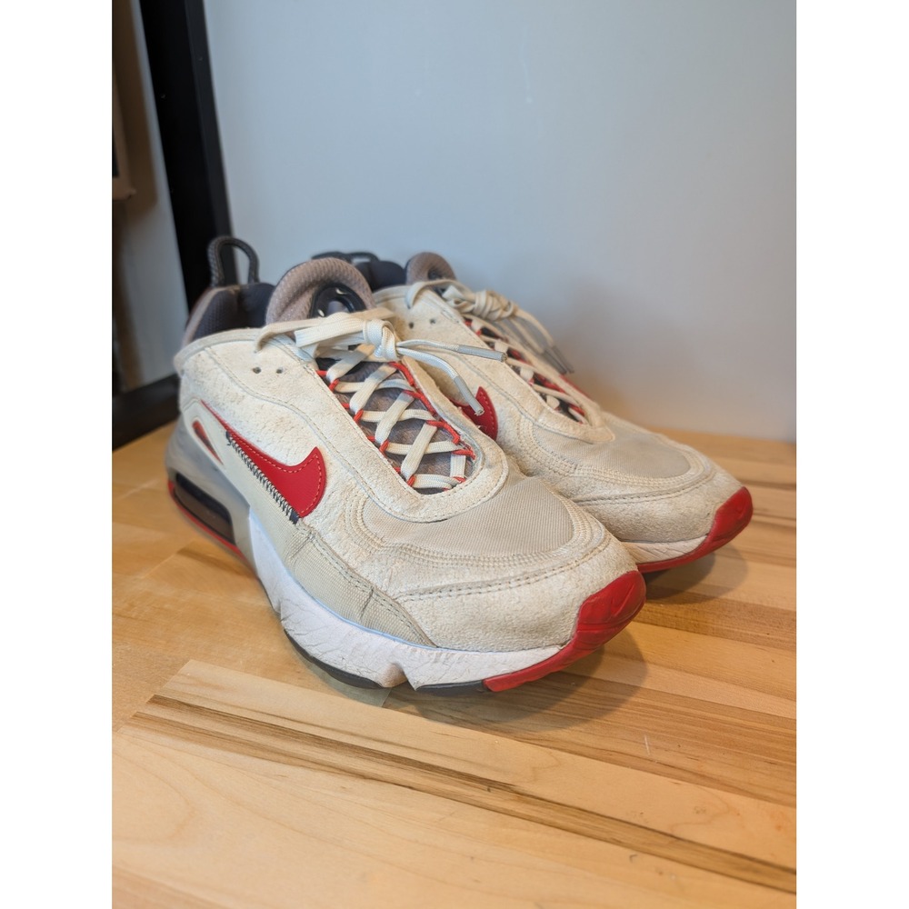 Nike Air Max 2090 Sneakers Running Shoes Athletic‎ Red Accents Size 8.5 B2